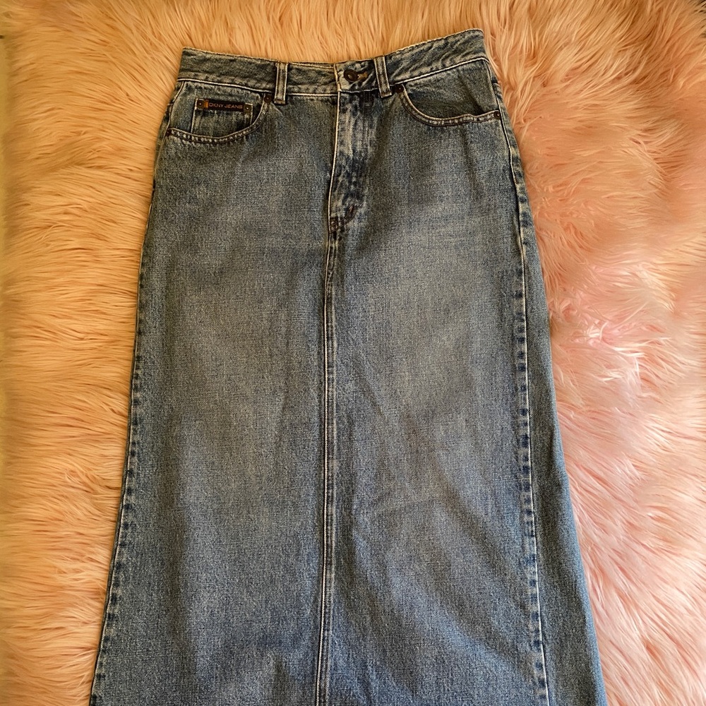 Vintage DKNY Maxi Jean Skirt